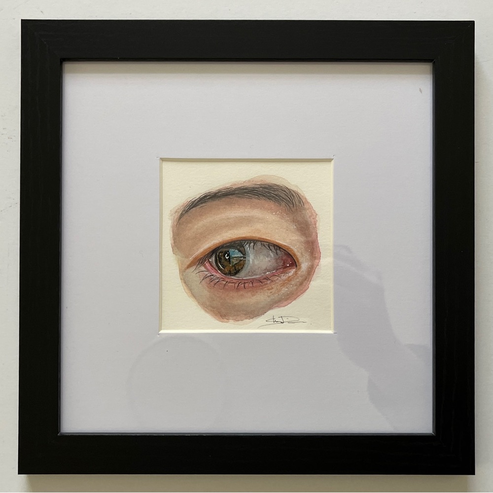 Original Watercolor Painting of a human eye by me (Shannon Perrie/Perrie…